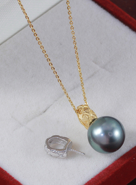 S925纯银气质百搭珍珠项链吊坠