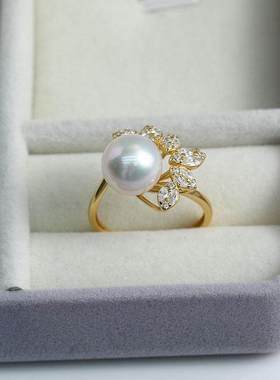 DIY配件S925纯银精工微镶戒指