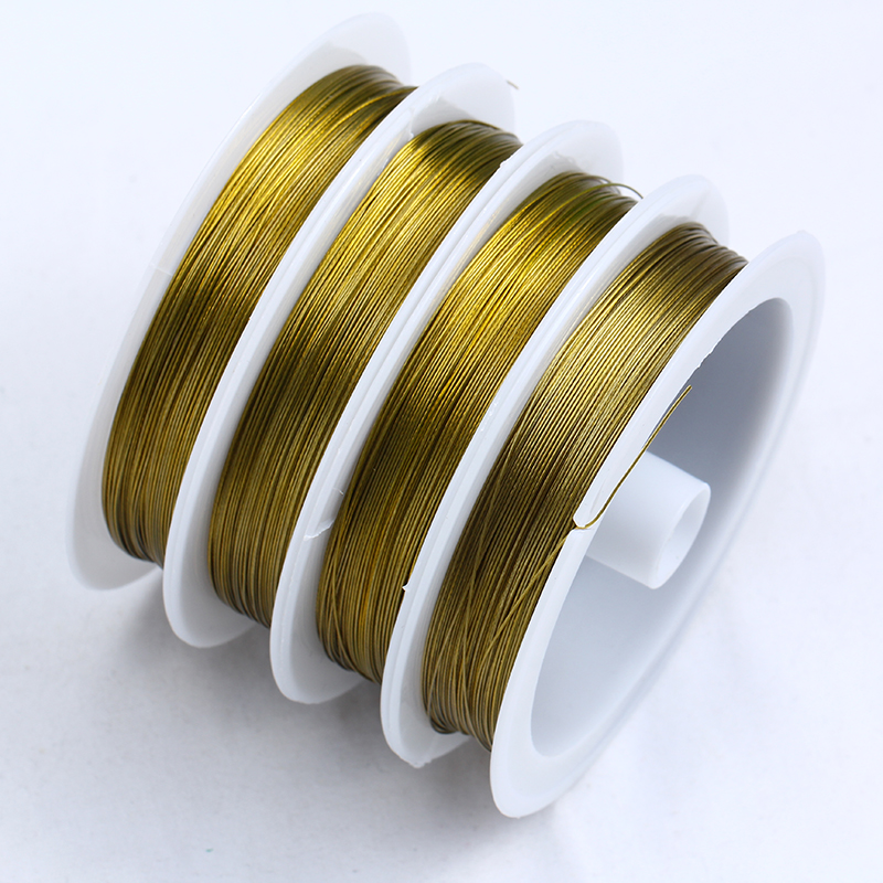 DIY穿珍珠手链配件钢丝线小米珠