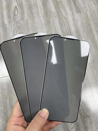 适用苹果防偷窥钢化膜iPhone11 金属防尘网手机12 13 Mini Max XS 14 15 Plus Pro MAX XR 苹果16 e 17 Air