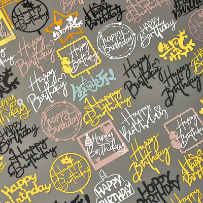 生日快乐插牌happybirthday