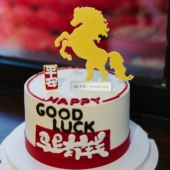 马上有钱新年快乐马到成功蛋糕装 2026新年翻糖刻字切模 饰模具