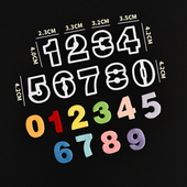 数字0 8翻糖切模压花印花模切蛋糕饼干甜品台摆台生日蛋糕模具