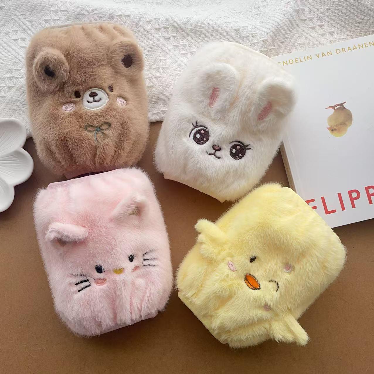 儿童袖套1-8岁宝宝小孩男女幼儿园羽绒服毛绒可爱卡通2025新秋冬