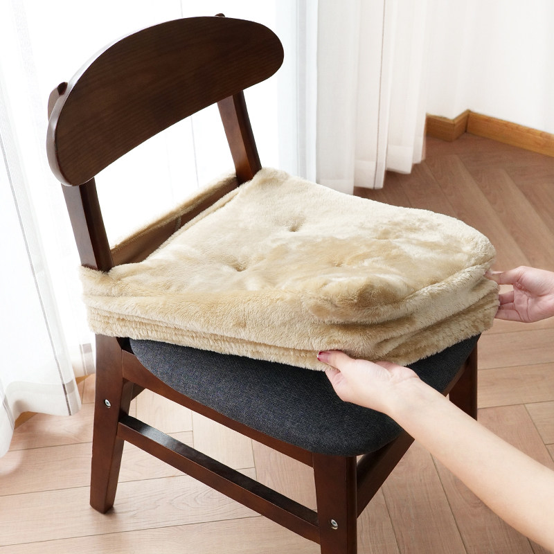 餐椅毛绒秋冬海绵坐垫