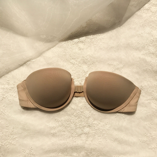 奇迹前扣式日系婚纱礼服抹胸半杯隐形防滑不掉无肩带文胸聚拢前扣