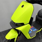 电动摩托车PET水晶荧光黄改色膜汽车保护膜全车膜后视镜装 饰膜