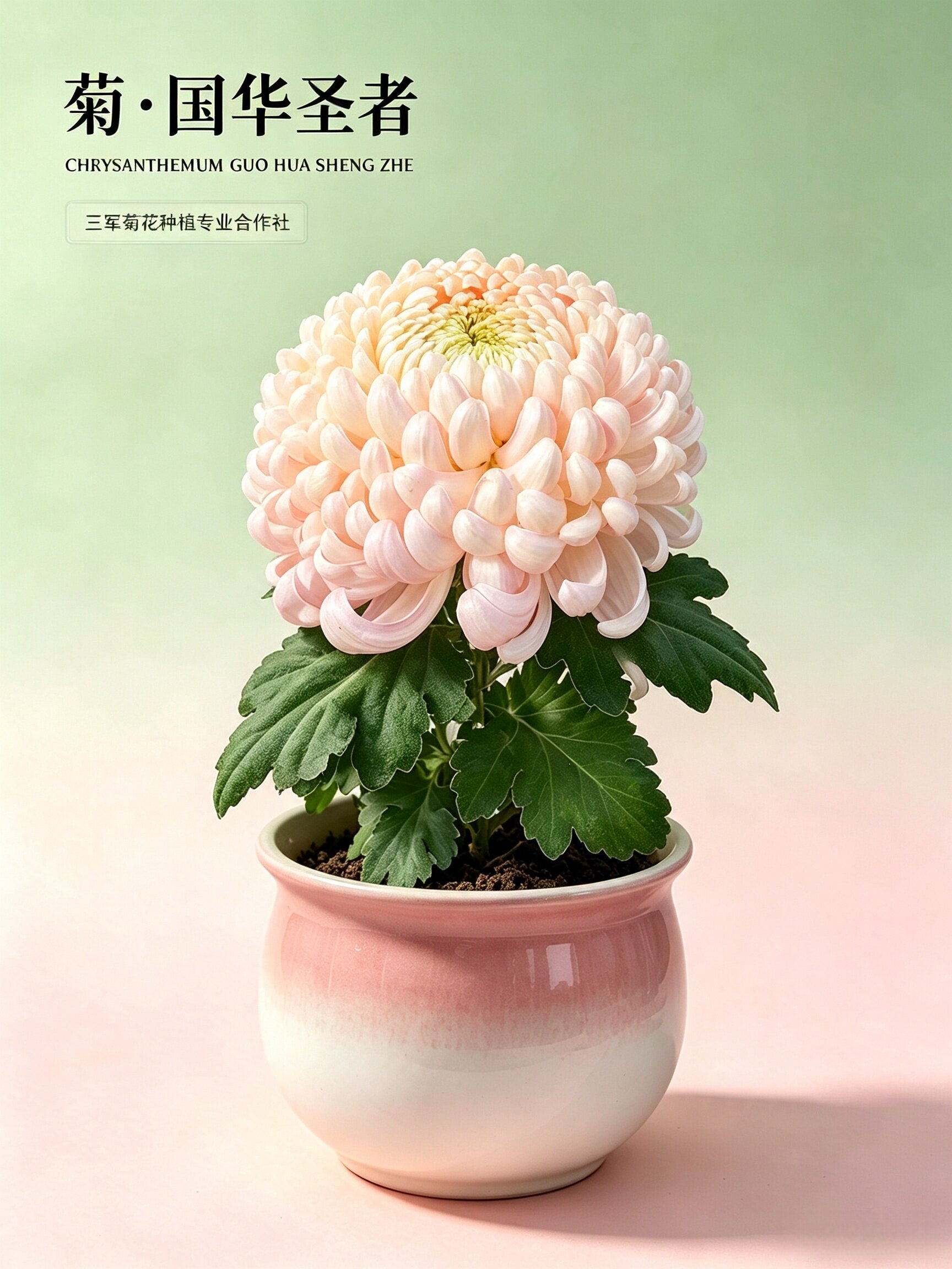 三军菊花/国华圣者案头菊/12cm口径盆带盆发货