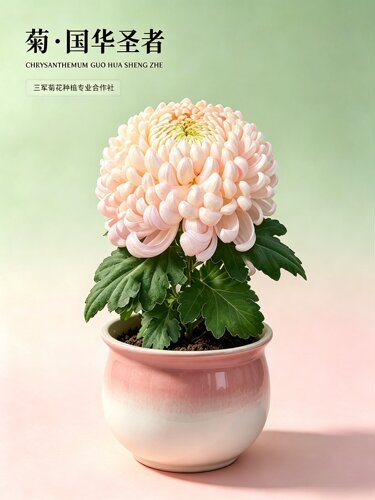 三军菊花/国华圣者案头菊/12cm口径盆带盆发货