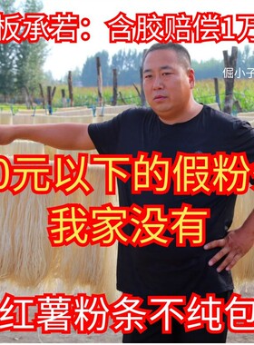 红薯粉条粉丝河南特产农家纯手工粉条地瓜火锅正宗细粉酸辣粉袋装
