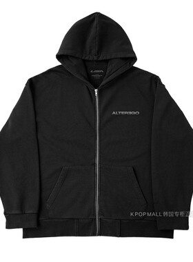 LISA韩国正品代购 ALTEREGO ALBUM拉链宽松卫衣BLACKPINK明星同款