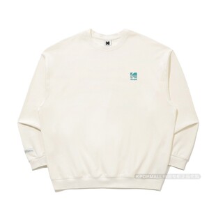 韩国代购 KODAK柯达26年新款圆领卫衣白色宽松百搭休闲长袖上衣