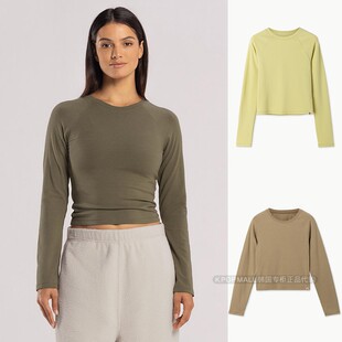 长袖 韩国代购 24冬女运动休闲纯色速干修身 MUDRA T恤瑜伽服 BUDHI