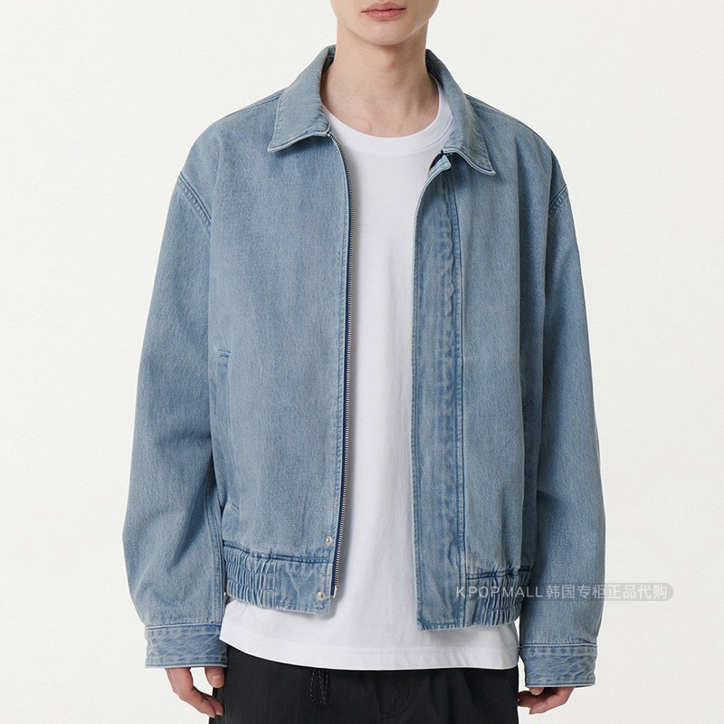 慕辛萨牛仔夹克宽松蓝色外套