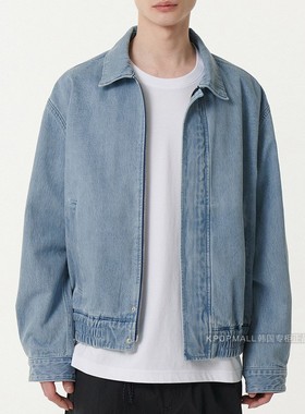 MUSINSA STANDARD 韩国正品代购 慕辛萨 牛仔夹克 宽松蓝色外套