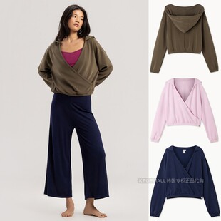 MUDRA BUDHI 25女莫代尔混纺连帽运动休闲瑜伽上衣 直邮 韩国代购