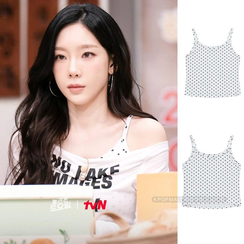 金泰妍同款波点背心夏季内搭