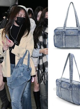 ODD STUDIO韩国代购Hearts2Hearts CARMEN同款个性签名帆布包正品