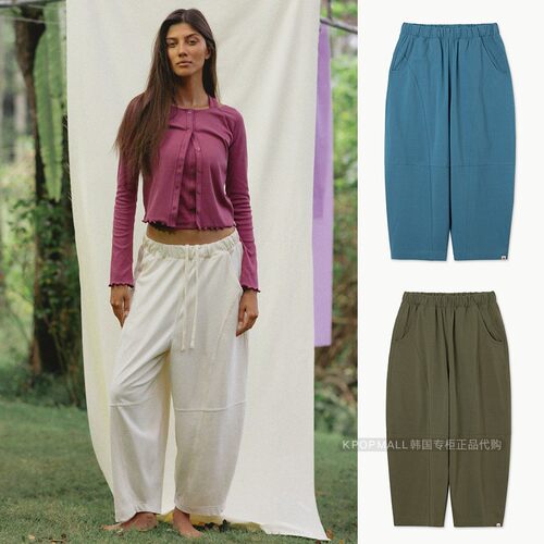 韩国代购BUDHIMUDRA阔腿瑜伽裤