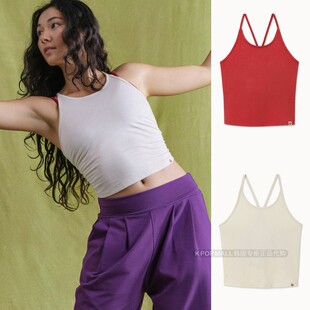 韩国代购 MUDRA挂脖瑜伽背心女带胸垫美背运动内衣外穿 BUDHI