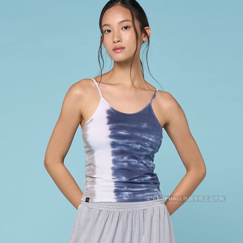 OZEZ扎染修身细吊带瑜伽背心女