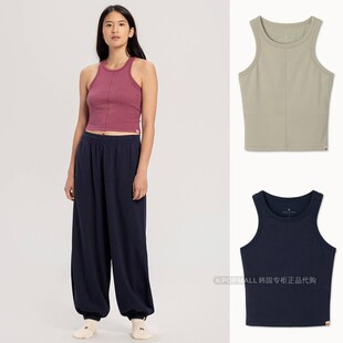 韩国代购 MUDRA设计师品牌工字型瑜伽螺纹背心运动穿搭 BUDHI