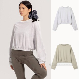 卫衣女短款 MUDRA慵懒风纯棉圆领长袖 宽松百搭 BUDHI 韩国代购