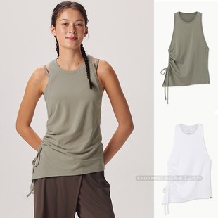 MUDRA BUDHI 25侧边抽绳宽松叠穿运动健身瑜伽背心 直邮 韩国代购