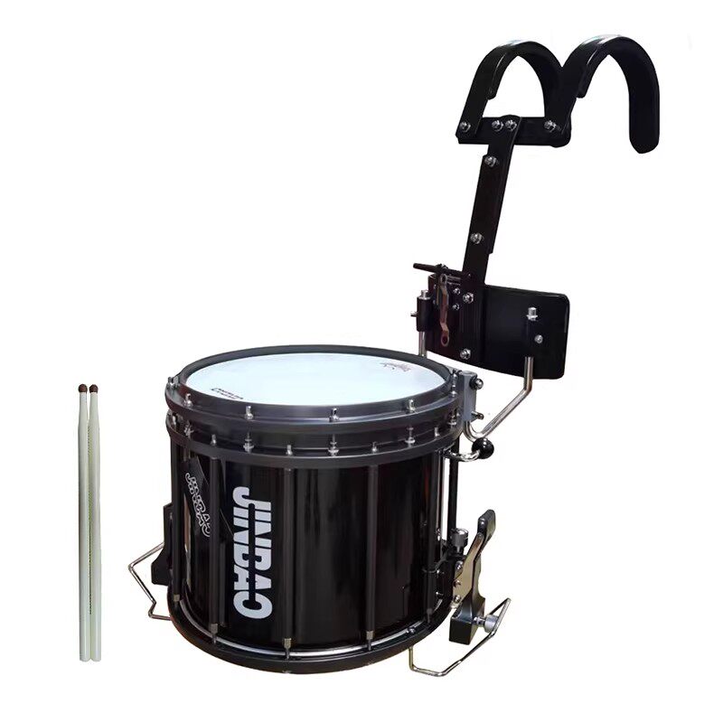 津宝牌14英寸行进小军鼓 JBMPZ-1412 附送背架 双沙带配置