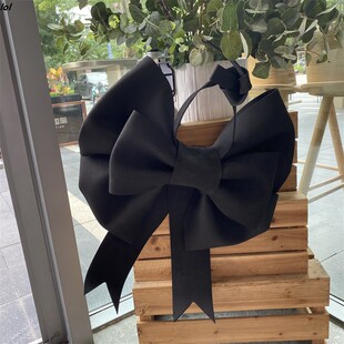 网红超大蝴蝶结求婚礼房间门墙装饰七夕活动布置黑色巨型大蝴蝶结