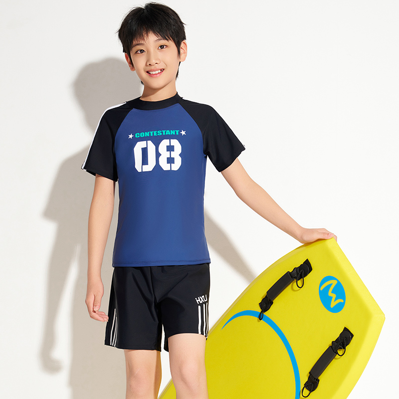 青少年男孩分体泳衣运动