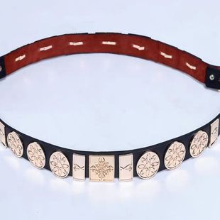 汉服配饰品圆领袍腰带腰封明制革带可配贴里飞鱼服百搭皮带可调节