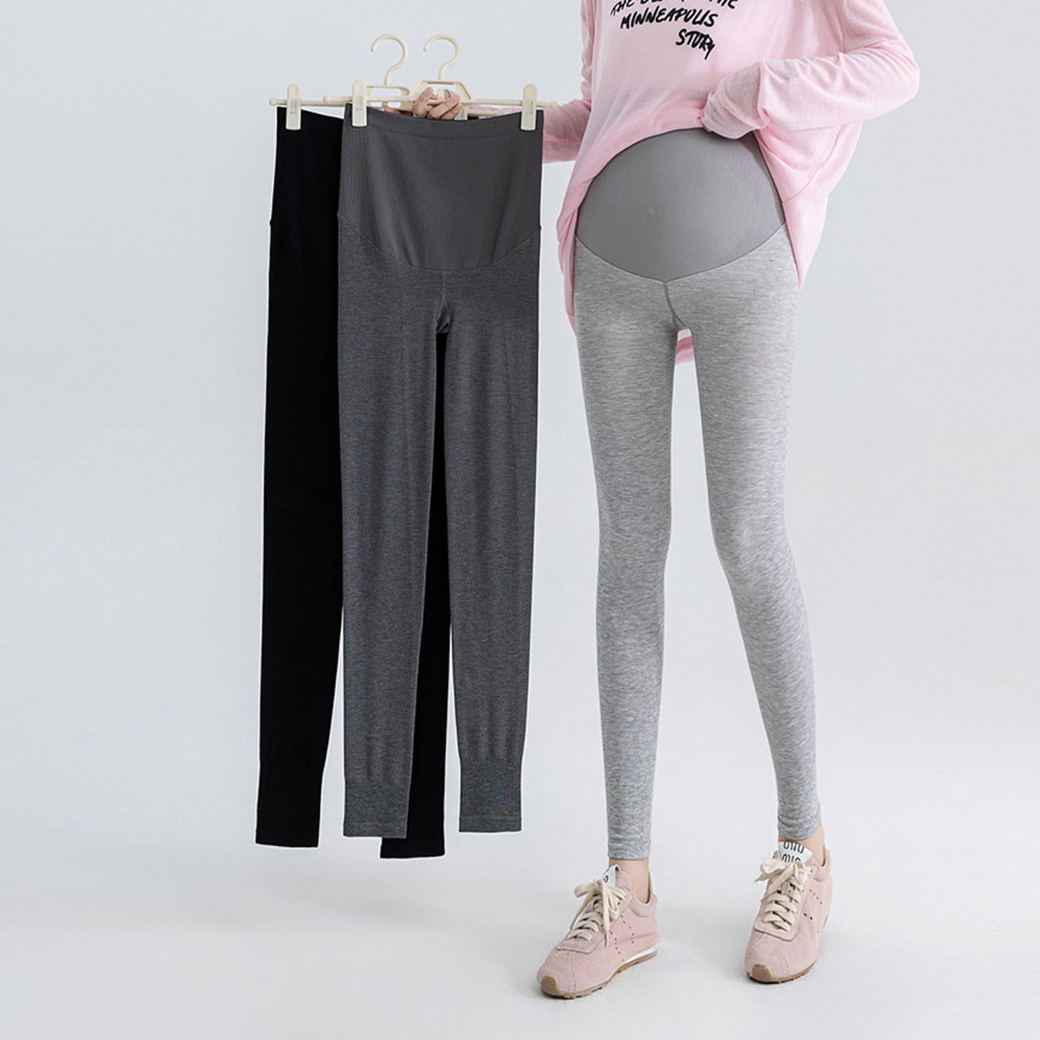 AUMS孕妇九分打底裤休闲百搭