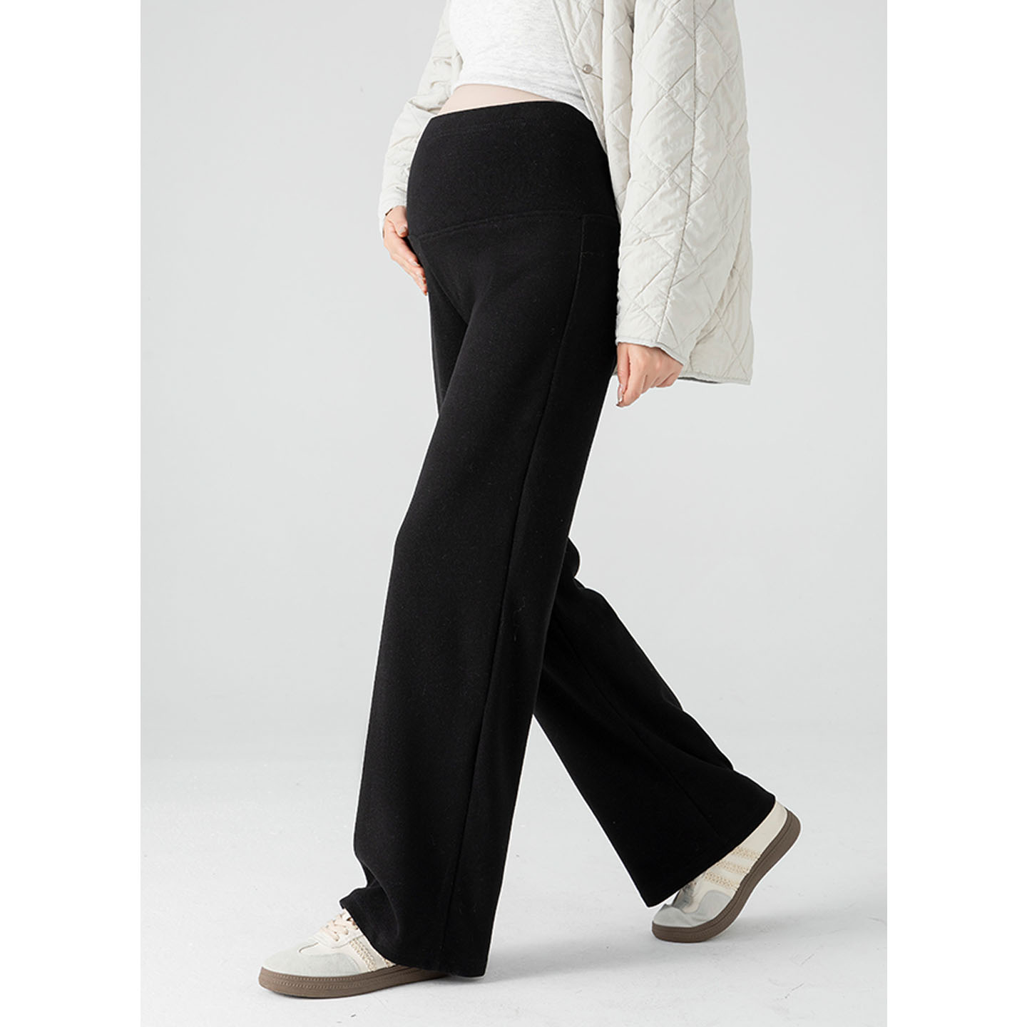 AUMS孕妇阔腿裤孕期产后可穿