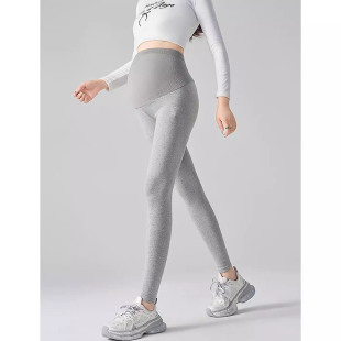 外穿不勒肚子托腹弹力紧身小脚裤 2026新款 九分春夏薄款 孕妇打底裤