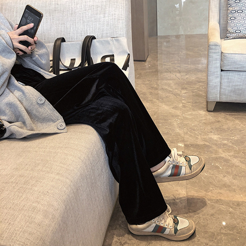 孕妇丝绒阔腿裤秋冬季加绒外穿2025新款宽松垂感托腹直筒拖地裤子,孕妇装/孕产妇用品/营养,孕妇休闲裤,淘宝优惠券,粉丝福利购,淘宝优惠卷