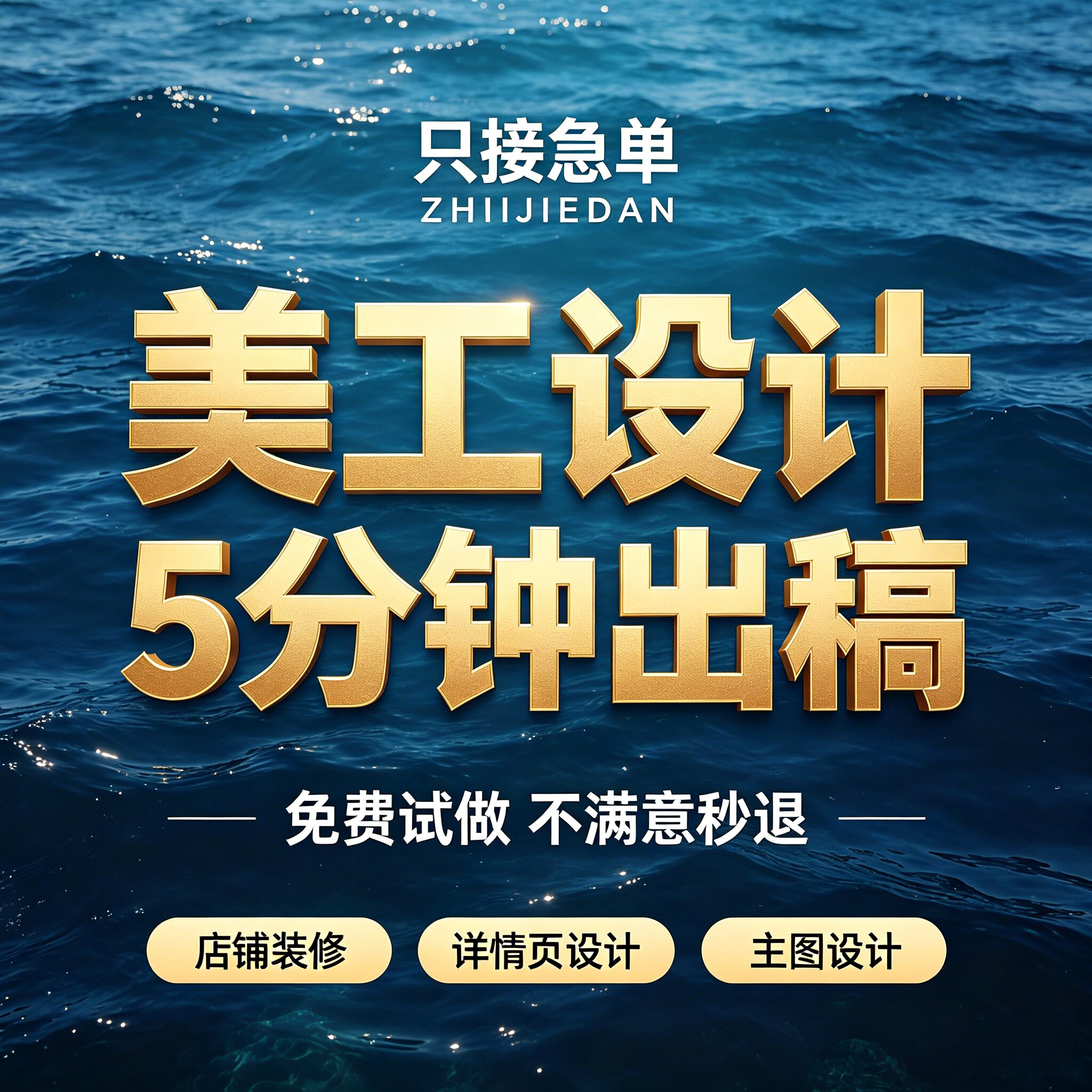 宝主图详情页设计美妆电商店铺装修美工外包新店特惠24小时出稿