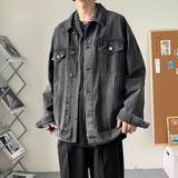 男士2024秋季牛仔夹克男韩版潮流上衣宽松休闲痞帅外套-J13-P70，男装夹克，星座307-3(原516-1)