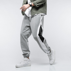 Sportswear men's autumn loose casual knitwear legged Capris pants pants large grey