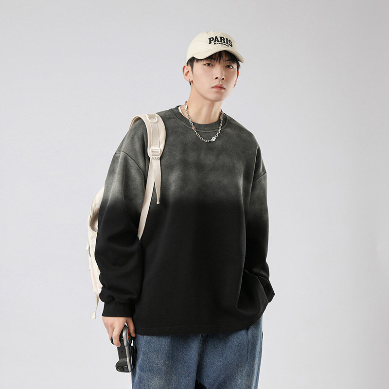 美式复古卫衣男2023春渐变水洗oversize宽松情侣上衣-WY6602-P60,男装卫衣,星座307-3(原516-1)