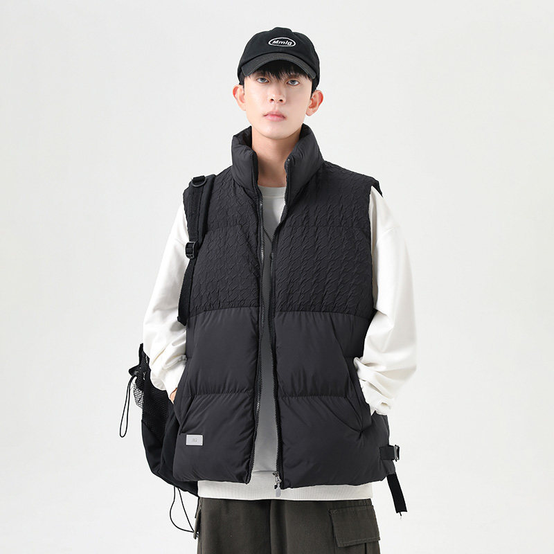 日系cityboy工装羽绒棉马甲冬季坎肩棉服休闲棉背心-8515-P70浅灰,男装背心/马甲,星座307-3(原516-1)