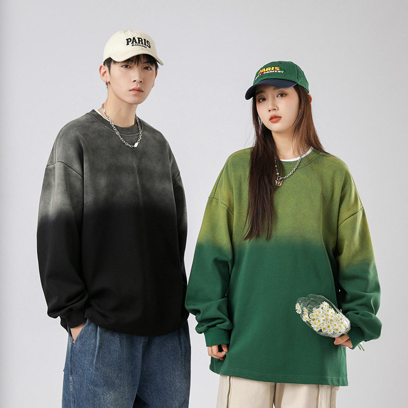 美式复古卫衣男2023春渐变水洗oversize宽松情侣上衣-WY6602-P60,男装卫衣,星座307-3(原516-1)