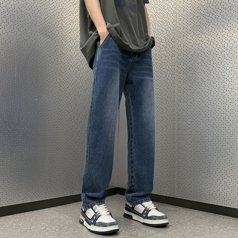 黑色牛仔裤男2024秋季高街vibe美式裤oversize微喇裤-BK303-P45,男装牛仔裤,星座307-3(原516-1)