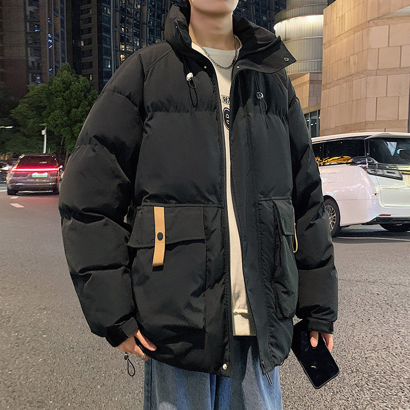 冬季立领棉服男宽松ins工装夹克冬季加厚保暖外套潮-M881-P95咖啡,男装棉衣,星座307-3(原516-1)