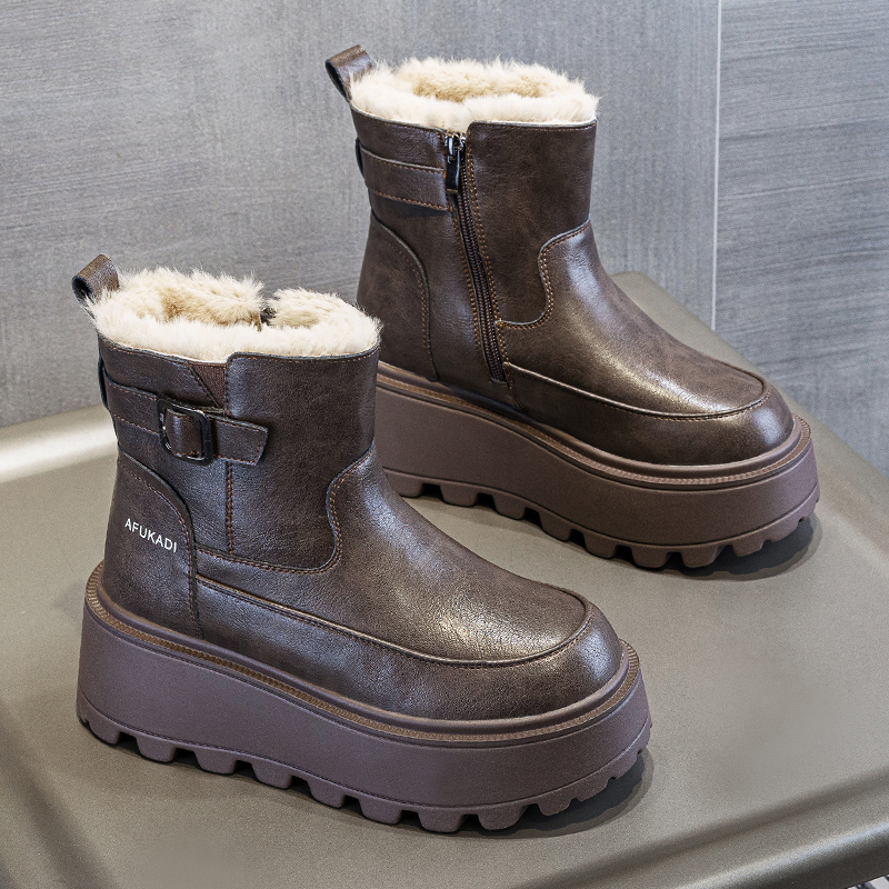 增高厚底雪地靴女2025新款爆款