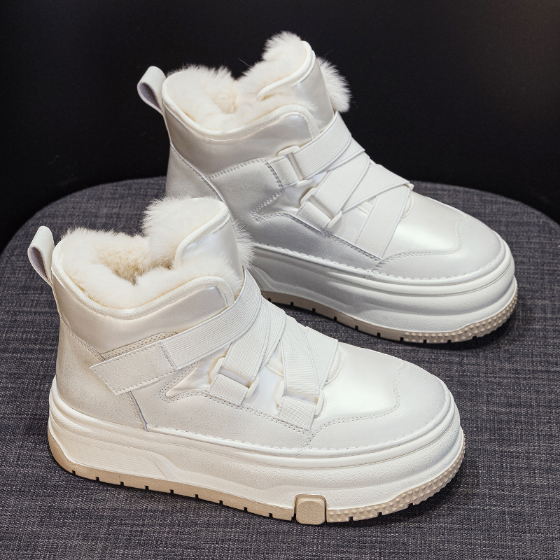 真皮雪地靴女2025年新款冬季