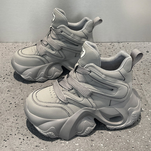 真皮老爹鞋女2025新款秋冬季加绒