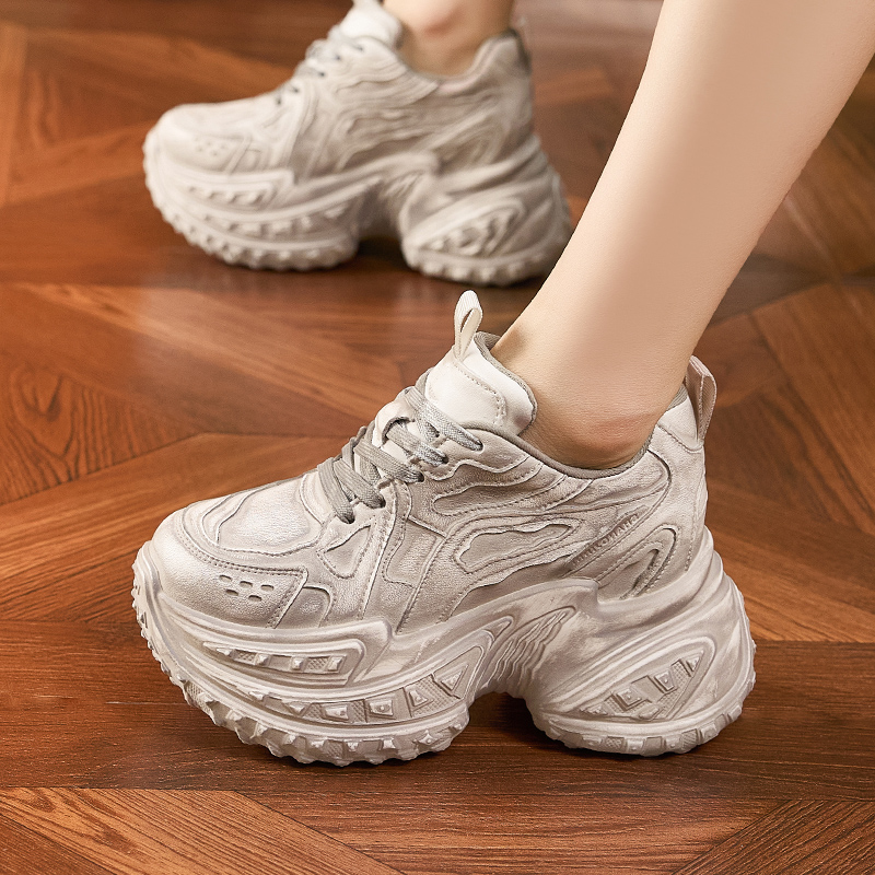 小个子内增高老爹鞋女2025新款