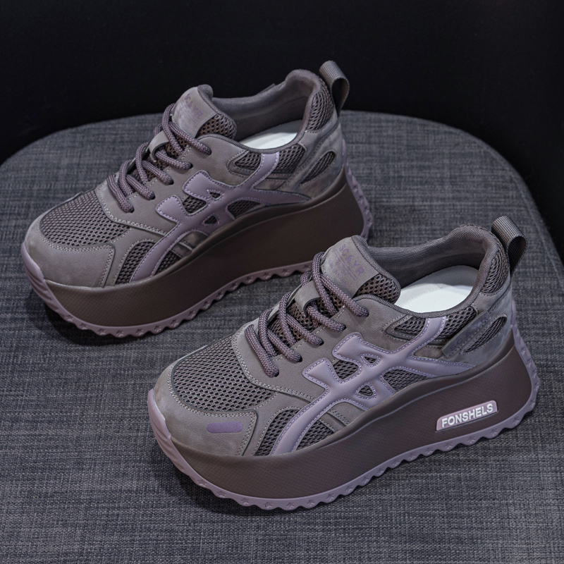 内增高厚底老爹鞋女2025新款