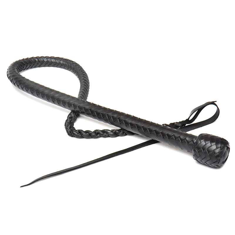 bullwhip牛皮蛇鞭马鞭鞭手工编织皮鞭鞭打运动杂技表演牛皮鞭